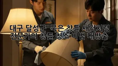 대구 달성군 🏡 묵은 창틀, ✨새것처럼! 전문가의 창틀 청소 비법 대방출!